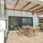 villa arte outside dining area