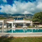 Villa arte wide shot whole villa with mountain view