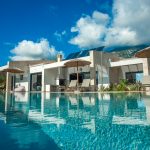 Villa Arte luxury kefalonian villa wide shot