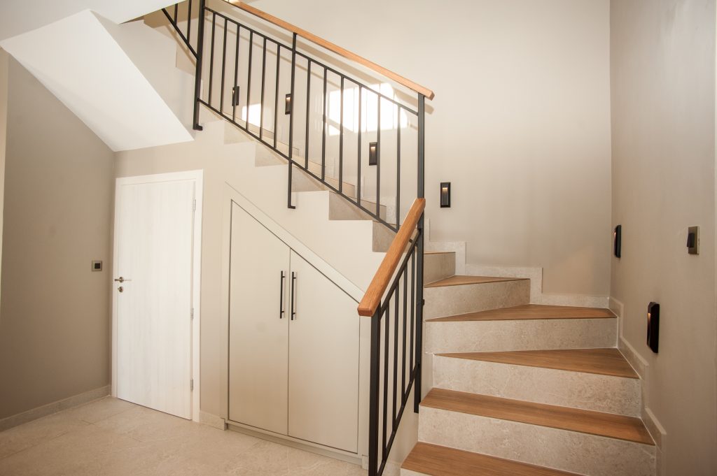 Villa Insieme internal staircase connecting the two floors, Kefalonia